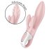 Помпа вибратор в розово - Satisfyer Air Pump Bunny 3