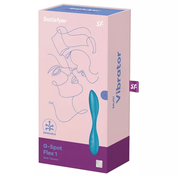 Satisfyer G-spot Flex 1 - акумулаторен, водоустойчив G-точка вибратор (зелен)