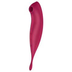   Satisfyer Twirling Pro - умен 2в1 клитор вибратор (червен)