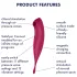 Satisfyer Twirling Pro - вибратор за клитор с управление чрез приложение (червен)