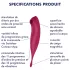 Satisfyer Twirling Pro - вибратор за клитор с управление чрез приложение (червен)