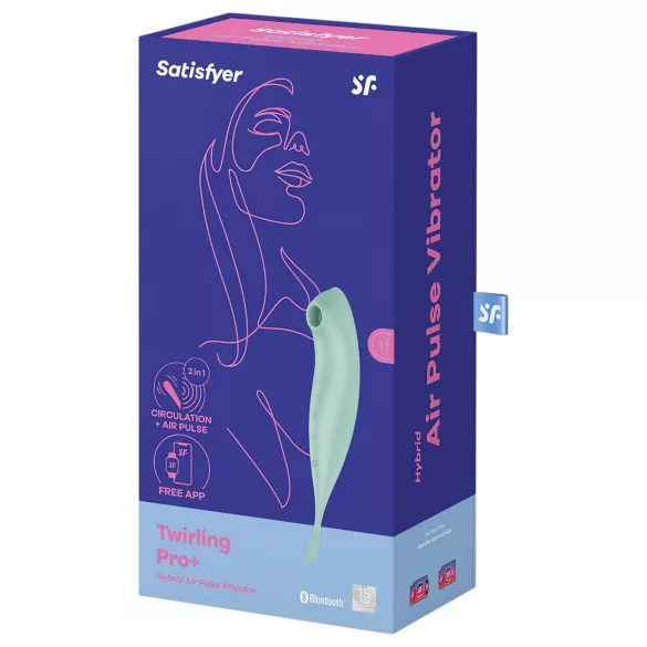 Satisfyer Twirling Pro - вибратор за клитор с управление чрез приложение (мента)