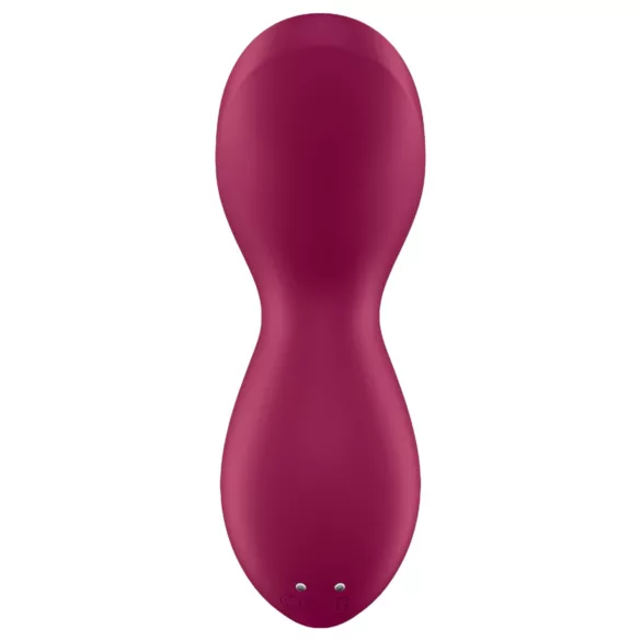 Satisfyer Exciterrr - вибратор за клитор с въртящи се перли - червен