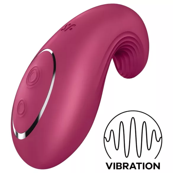 Satisfyer Dipping Delight - вибратор за клитор с акумулатор - червен