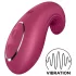 Satisfyer Dipping Delight - вибратор за клитор с акумулатор - червен