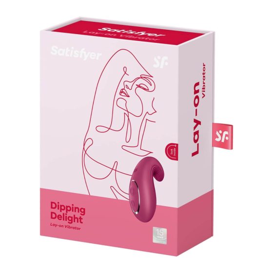 Satisfyer Dipping Delight - безжичен вибратор на клитора (червен)