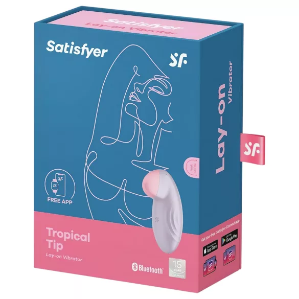 Satisfyer Tropical Tip - вибратор за клитор с управление чрез приложение (лилав)
