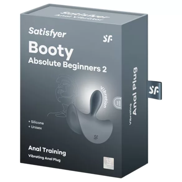 Satisfyer - анален вибратор за начинаещи - с вибрация - сив