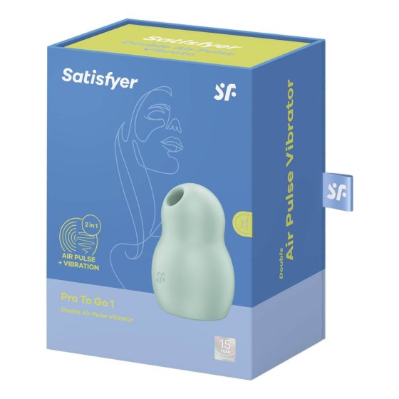 Satisfyer Pro To Go 1 - презареждащ се, въздушно-вълнов стимулатор на клитора (мента)