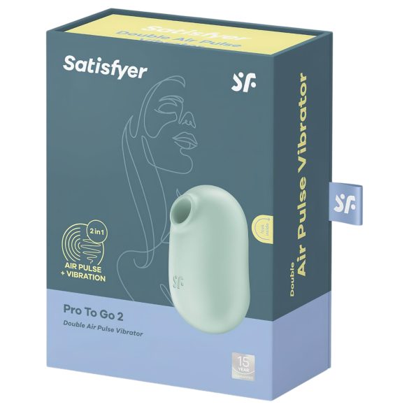 Satisfyer Pro To Go 2 - безжичен стимулиращ вибратор за клитор с въздушни вълни