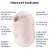 Satisfyer Pro To Go 2 - стимулатор за клитор с въздушни вълни (бежов)