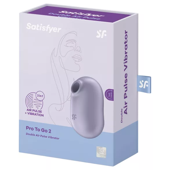 Satisfyer Pro To Go 2 - вибратор за клитор с въздушни вълни - презареждащ се