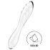 Satisfyer Dazzling Crystal 1 - двустранно стъклено дилдо (прозрачно)