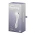 Satisfyer Dazzling Crystal 1 - двустранно стъклено дилдо (прозрачно)