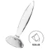 Satisfyer Sparkling Crystal - стъклено дилдо с релеф - прозрачно