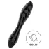 Satisfyer Dazzling Crystal 1 - двустранно стъклено дилдо - черно