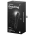Satisfyer Dazzling Crystal 1 - двустранно стъклено дилдо - черно