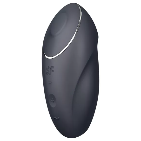 Satisfyer Tap & Climax 1 - вибратор за клитора 2 в 1 - черен