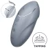 Satisfyer Tap & Climax 1 - клиторен вибратор 2в1 - сив