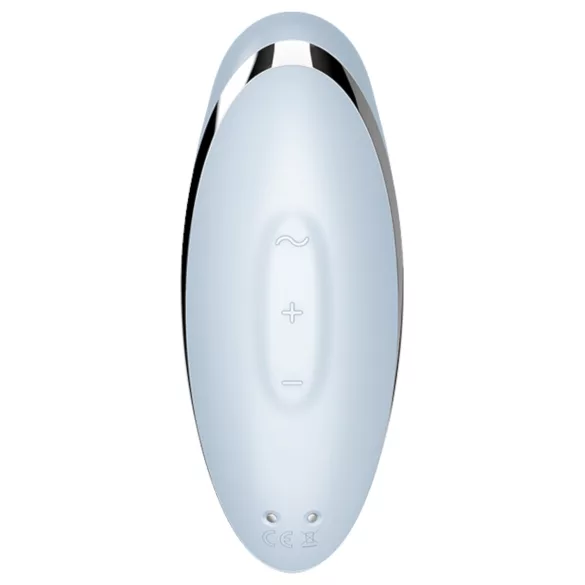 Satisfyer Tap & Climax 2 - клитор стимулатор и вибратор 2в1 - син