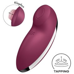   Satisfyer Tap & Climax 2 - 2в1 клитор стимулатор и вибратор (червен)