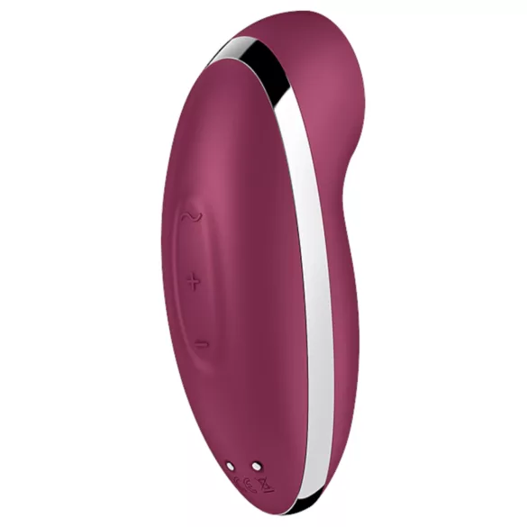 Satisfyer Tap & Climax 2 - вибратор и клитор стимулатор 2в1 - червен