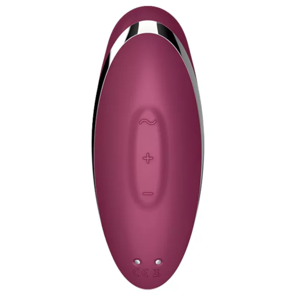 Satisfyer Tap & Climax 2 - вибратор и клитор стимулатор 2в1 - червен