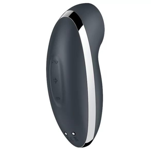 Satisfyer Tap & Climax 2 - вибратор за клитор 2в1 - сив