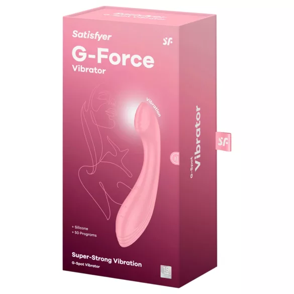 Satisfyer G-Force - вибратор за G-точка с акумулатор, водоустойчив (розов)