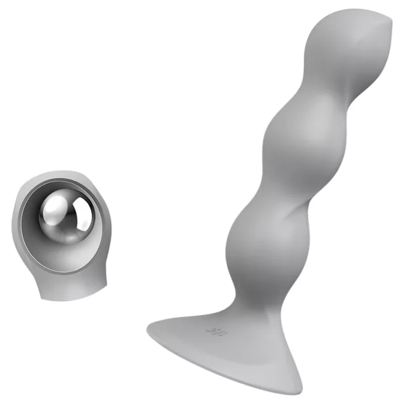 Satisfyer Triple Ball-R - дилдо с топчета - сиво
