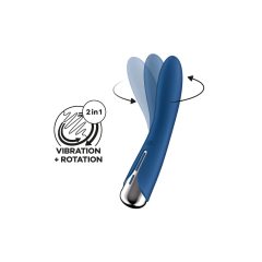   Satisfyer Spinning Vibe 1 - вибратор с въртяща се глава за G-точката (син)