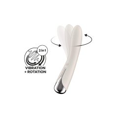   Satisfyer Spinning Vibe 1 - Вибратор с въртяща се глава за G-точката (бежов)