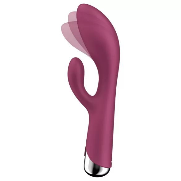 Satisfyer Spinning Rabbit 1 - вибратор за клитор с въртящо се рамо - червен