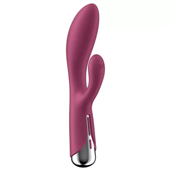 Satisfyer Spinning Rabbit 1 - вибратор за клитор с въртящо се рамо - червен