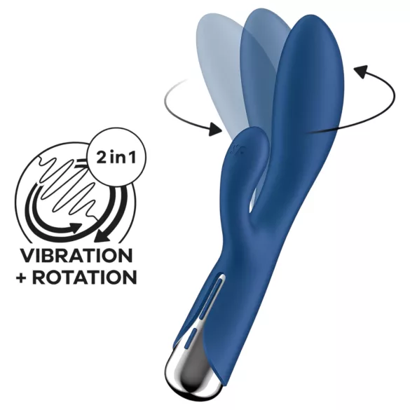 Satisfyer Spinning Rabbit 1 - въртящ се заешки вибратор с клитор стимулатор