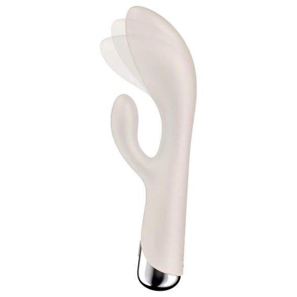 Satisfyer Spinning Rabbit 1 - вибратор със въртящо се клиторно рамо (бежов)