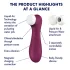 Satisfyer Pro 2 Gen3 - вибратор за клитор с вълни от въздух, управляван чрез приложение (червен)