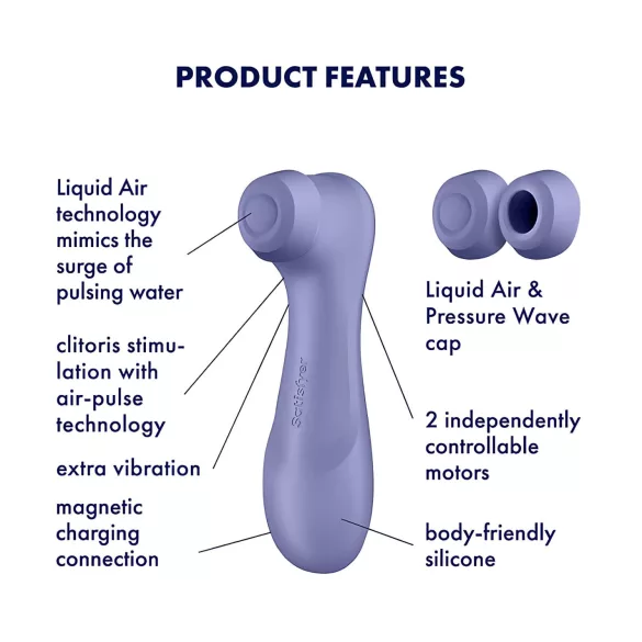 Satisfyer Pro 2 Gen3 - акумулаторен стимулатор за клитор с въздушни вълни (лилав)