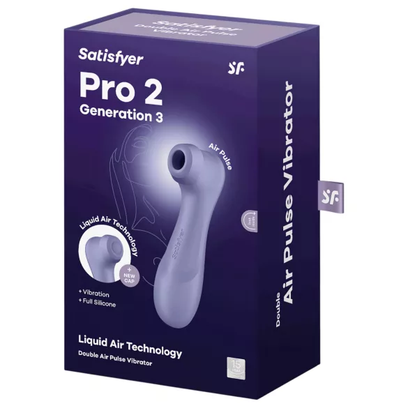 Satisfyer Pro 2 Gen3 - акумулаторен стимулатор за клитор с въздушни вълни (лилав)