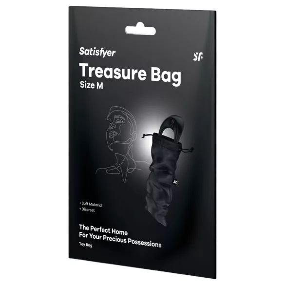 Satisfyer Treasure Bag - дискретна чанта за съхранение - средна - черна