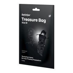   Satisfyer Treasure Bag M - чанта за съхранение на секс играчки - средна (черна)