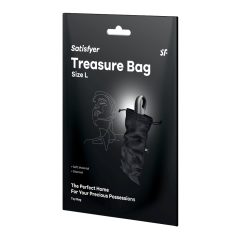   Satisfyer Treasure Bag L - чанта за съхранение на секс играчки - средна (черна)