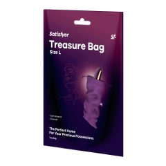   Satisfyer Treasure Bag L - чанта за съхранение на секс играчки - средна (лилава)