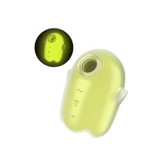   Satisfyer Glowing Ghost - светещ клиторен стимулатор (жълт)