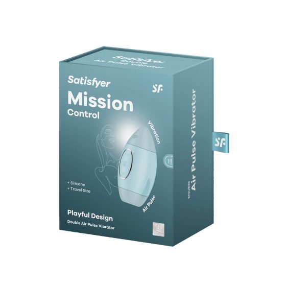 Satisfyer Mission Control - презареждащ се въздушен стимулатор на клитора (син)