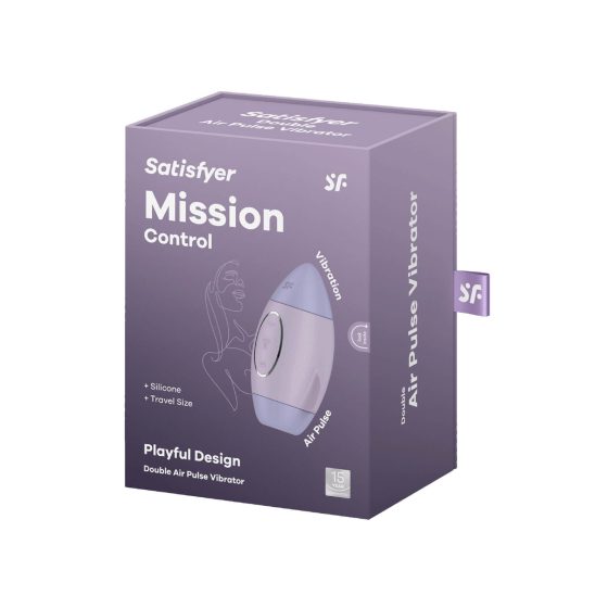 Satisfyer Mission Control - презареждащ се, въздушно-вълнов стимулатор на клитора (лилав)
