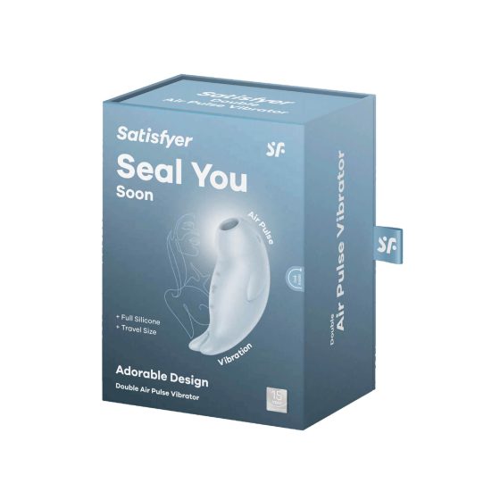 Satisfyer Seal You Soon - презареждаем, въздушно-вълнов стимулатор на клитора (син)