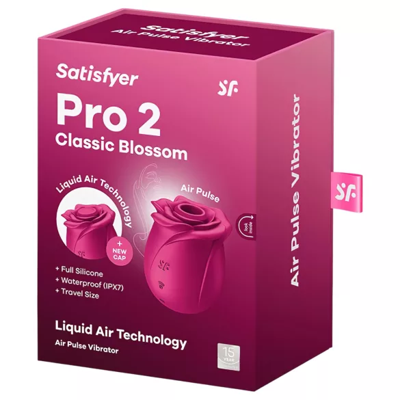 Satisfyer Pro 2 Classic Blossom - вакуумен стимулатор за клитор - червен