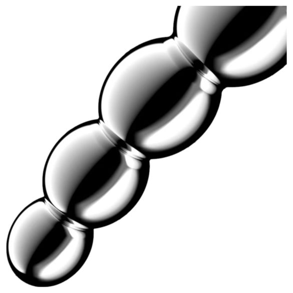 Satisfyer Star Force 1 - метален дилдо с топчета - сребрист