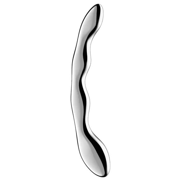Satisfyer Cosmic Crest 2 - метален дилдо с вълнообразна форма - сребрист
